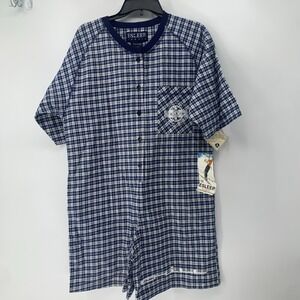 New W Tag Vintage 90s Esleep Jumpin One Piece Jump Suit Sleep Wear Pajama Medium